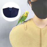Maxbell Parrot Anti Scratch Shoulder Protector for Cockatiels Sun Conures Finches Blue