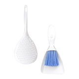 Maxbell Dustpan and Stiff Brush Set Accessories Easy to Clean for Parrot Feeders