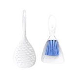 Maxbell Dustpan and Stiff Brush Set Accessories Easy to Clean for Parrot Feeders