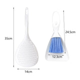Maxbell Dustpan and Stiff Brush Set Accessories Easy to Clean for Parrot Feeders