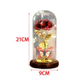Maxbell Rose Flower Ornaments LED Light for Dining Room Tabletop Home Decorations