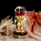 Maxbell Rose Flower Ornaments LED Light for Dining Room Tabletop Home Decorations