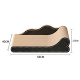 Maxbell Cat Scratcher Lounge Cat Scratch Pad Scratching Board Cardboard Sofa Bed 68cmx40cmx17cm
