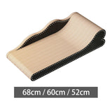 Maxbell Cat Scratcher Lounge Cat Scratch Pad Scratching Board Cardboard Sofa Bed 68cmx40cmx17cm