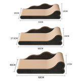 Maxbell Cat Scratcher Lounge Cat Scratch Pad Scratching Board Cardboard Sofa Bed 68cmx40cmx17cm