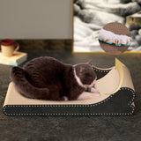 Maxbell Cat Scratcher Lounge Cat Scratch Pad Scratching Board Cardboard Sofa Bed 68cmx40cmx17cm