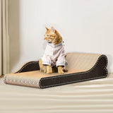 Maxbell Cat Scratcher Lounge Cat Scratch Pad Scratching Board Cardboard Sofa Bed 68cmx40cmx17cm