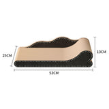 Maxbell Cat Scratcher Lounge Cat Scratch Pad Scratching Board Cardboard Sofa Bed 52cmx25cmx13cm