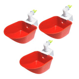 Maxbell 3Pcs Automatic Chicken Waterer Feeder Tools Cage Hang for Ducks Chicks Goose style A