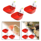 Maxbell 3Pcs Automatic Chicken Waterer Feeder Tools Cage Hang for Ducks Chicks Goose style A