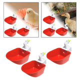 Maxbell 3Pcs Automatic Chicken Waterer Feeder Tools Cage Hang for Ducks Chicks Goose style A