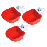Maxbell 3Pcs Automatic Chicken Waterer Feeder Tools Cage Hang for Ducks Chicks Goose style B