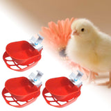 Maxbell 3Pcs Automatic Chicken Waterer Feeder Tools Cage Hang for Ducks Chicks Goose style C