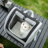 Maxbell Portable Cats Carrier Bag Large Capacity Cage Tote Mesh Walking Fashion