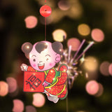 Maxbell Chinese New Year Hanging Decorations LED Decorative Lights for Decor Boy