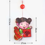 Maxbell Chinese New Year Hanging Decorations LED Decorative Lights for Decor Girl