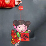 Maxbell Chinese New Year Hanging Decorations LED Decorative Lights for Decor Girl