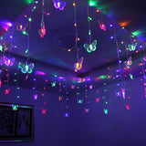 Maxbell Curtain Lights Hanging Ornaments 1.5M LED for Festival Wedding Holiday
