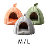 Maxbell Cave Pet Bed Dog Tent Nonslip Slip Cats Warm House for Small Medium Puppy Orange 35x35x35cm