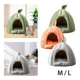 Maxbell Cave Pet Bed Dog Tent Nonslip Slip Cats Warm House for Small Medium Puppy Orange 35x35x35cm