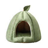 Maxbell Cave Pet Bed Dog Tent Nonslip Slip Cats Warm House for Small Medium Puppy Green 35x35x35cm