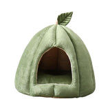 Maxbell Cave Pet Bed Dog Tent Nonslip Slip Cats Warm House for Small Medium Puppy Green 35x35x35cm