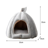 Maxbell Cave Pet Bed Dog Tent Nonslip Slip Cats Warm House for Small Medium Puppy Gray 35x35x35cm