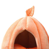 Maxbell Cave Pet Bed Dog Tent Nonslip Slip Cats Warm House for Small Medium Puppy Orange 48x50x40cm