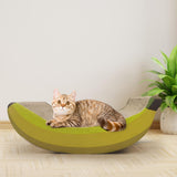 Maxbell Scratcher Pad Cat Scratcher Durable Ornament Indoor Living Room Activities Yellow 47x22x15cm