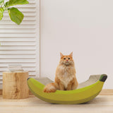 Maxbell Scratcher Pad Cat Scratcher Durable Ornament Indoor Living Room Activities Yellow 47x22x15cm