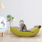 Maxbell Scratcher Pad Cat Scratcher Durable Ornament Indoor Living Room Activities Yellow 47x22x15cm