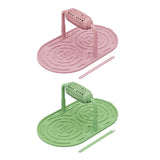Maxbell Dogs Licking Pad Dish Detachable Feeding Feeder Nonslip Waterproof for Cat Pink