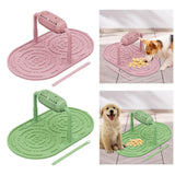 Maxbell Dogs Licking Pad Dish Detachable Feeding Feeder Nonslip Waterproof for Cat Pink