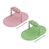 Maxbell Dogs Licking Pad Dish Detachable Feeding Feeder Nonslip Waterproof for Cat Pink