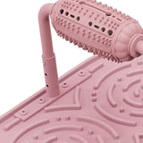Maxbell Dogs Licking Pad Dish Detachable Feeding Feeder Nonslip Waterproof for Cat Pink
