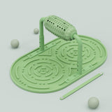 Maxbell Dogs Licking Pad Dish Detachable Feeding Feeder Nonslip Waterproof for Cat Green