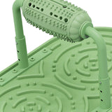 Maxbell Dogs Licking Pad Dish Detachable Feeding Feeder Nonslip Waterproof for Cat Green