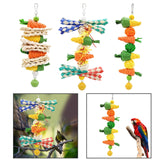 Maxbell Bird Chewing Toy Hanging Swing Training Parrot Toys for Finches Cockatoos A