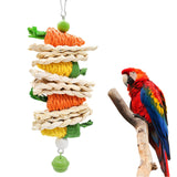 Maxbell Bird Chewing Toy Hanging Swing Training Parrot Toys for Finches Cockatoos A