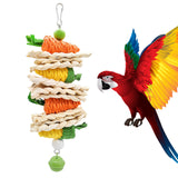 Maxbell Bird Chewing Toy Hanging Swing Training Parrot Toys for Finches Cockatoos A