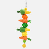 Maxbell Bird Chewing Toy Hanging Swing Training Parrot Toys for Finches Cockatoos B