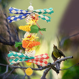 Maxbell Bird Chewing Toy Hanging Swing Training Parrot Toys for Finches Cockatoos B