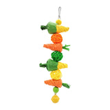 Maxbell Bird Chewing Toy Hanging Swing Training Parrot Toys for Finches Cockatoos C