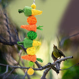 Maxbell Bird Chewing Toy Hanging Swing Training Parrot Toys for Finches Cockatoos C