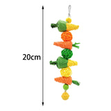 Maxbell Bird Chewing Toy Hanging Swing Training Parrot Toys for Finches Cockatoos C