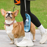 Maxbell Dog Water Bottle Dispenser Portable Foldable Compact Capacity 550ml Travel Blue