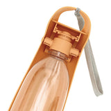 Maxbell Dog Water Bottle Dispenser Portable Foldable Compact Capacity 550ml Travel Orange