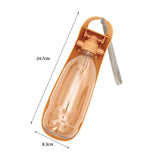 Maxbell Dog Water Bottle Dispenser Portable Foldable Compact Capacity 550ml Travel Orange