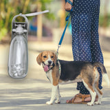 Maxbell Dog Water Bottle Dispenser Portable Foldable Compact Capacity 550ml Travel Grey