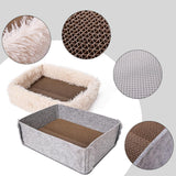 Maxbell Recyclable Scratch Nest Corrugate Paper Grinding Claw Mat Kitten Reversible C